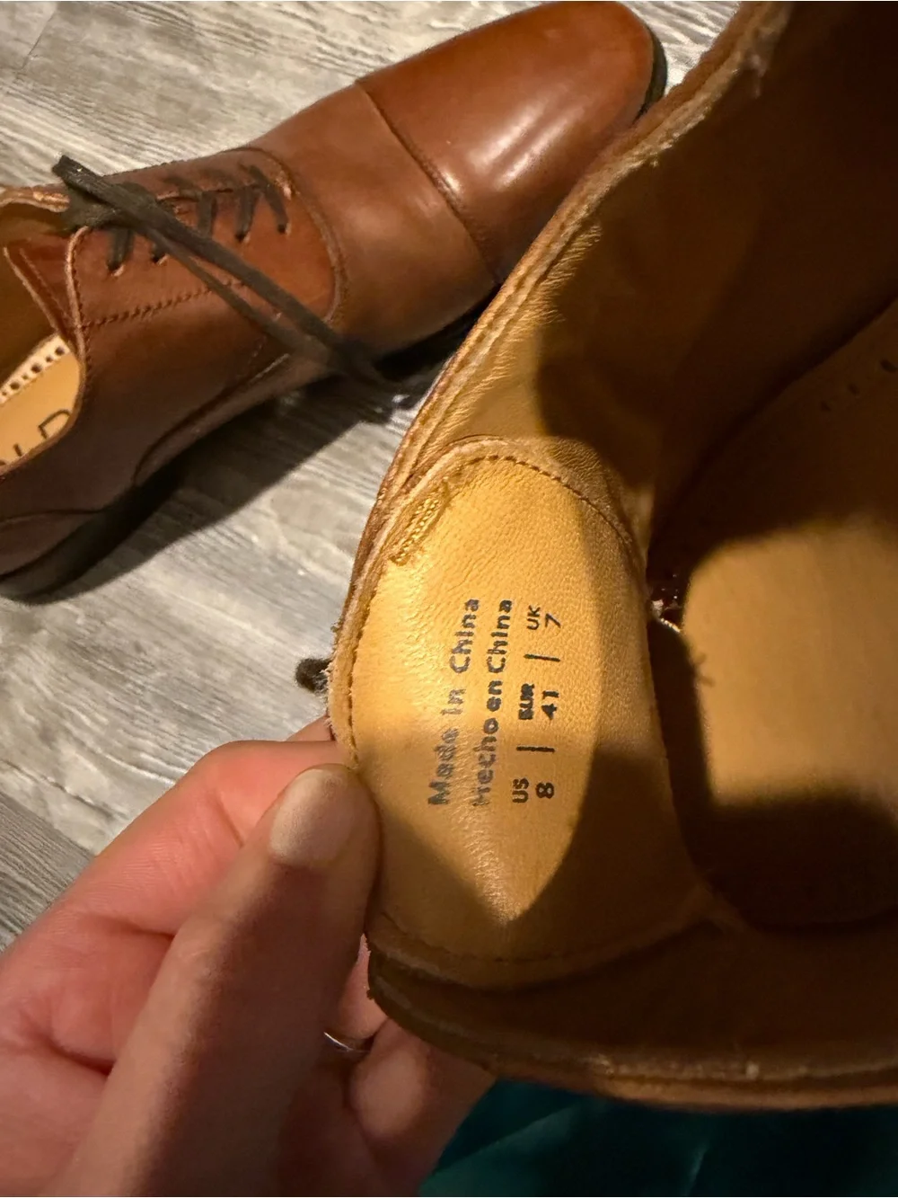 Men's Brown Leather Cap-Toe Derby Dress Shoes